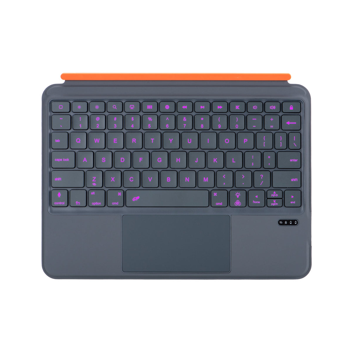 iPad 11 inch (2025) - Grijs - Split Keyboard Case met Touchpad + Verlichting