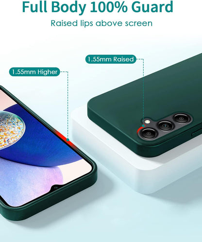 Samsung Galaxy S24 Plus Hoesje - Groen - Siliconen Back Cover met Telefoonkoord