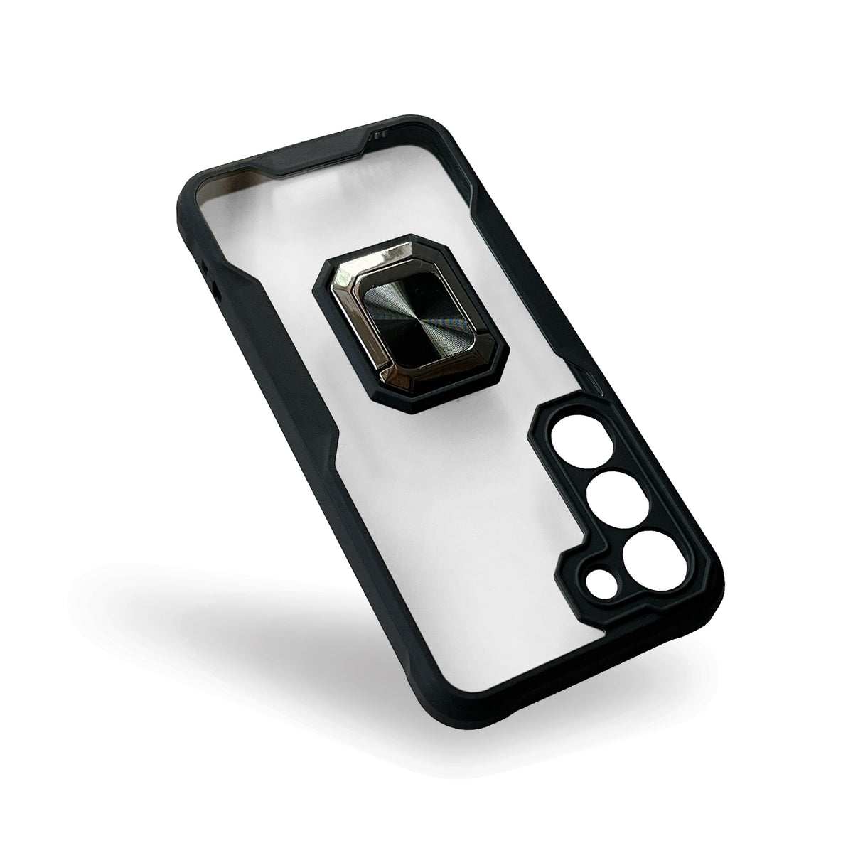 Samsung Galaxy S23 Hoesje - Zwart - Ring Kickstand Back Cover