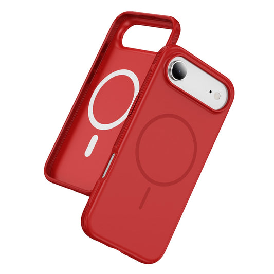 Apple iPhone Air Hülle - Rot - Liquid-Silikon-MagSafe-Backcover