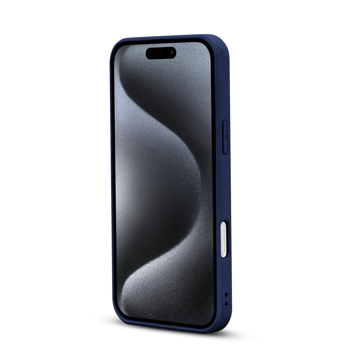 Apple iPhone 16 Pro Hülle - Blau - Diamant-Marmor-Glitzer-Backcover
