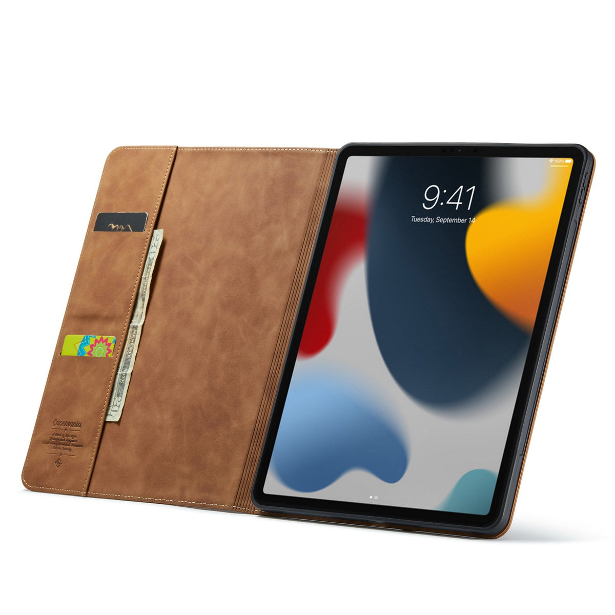 Apple iPad Pro 11 (2024) Tablet Case - Sienna Brown - Luxury Folio Case with Card Holder