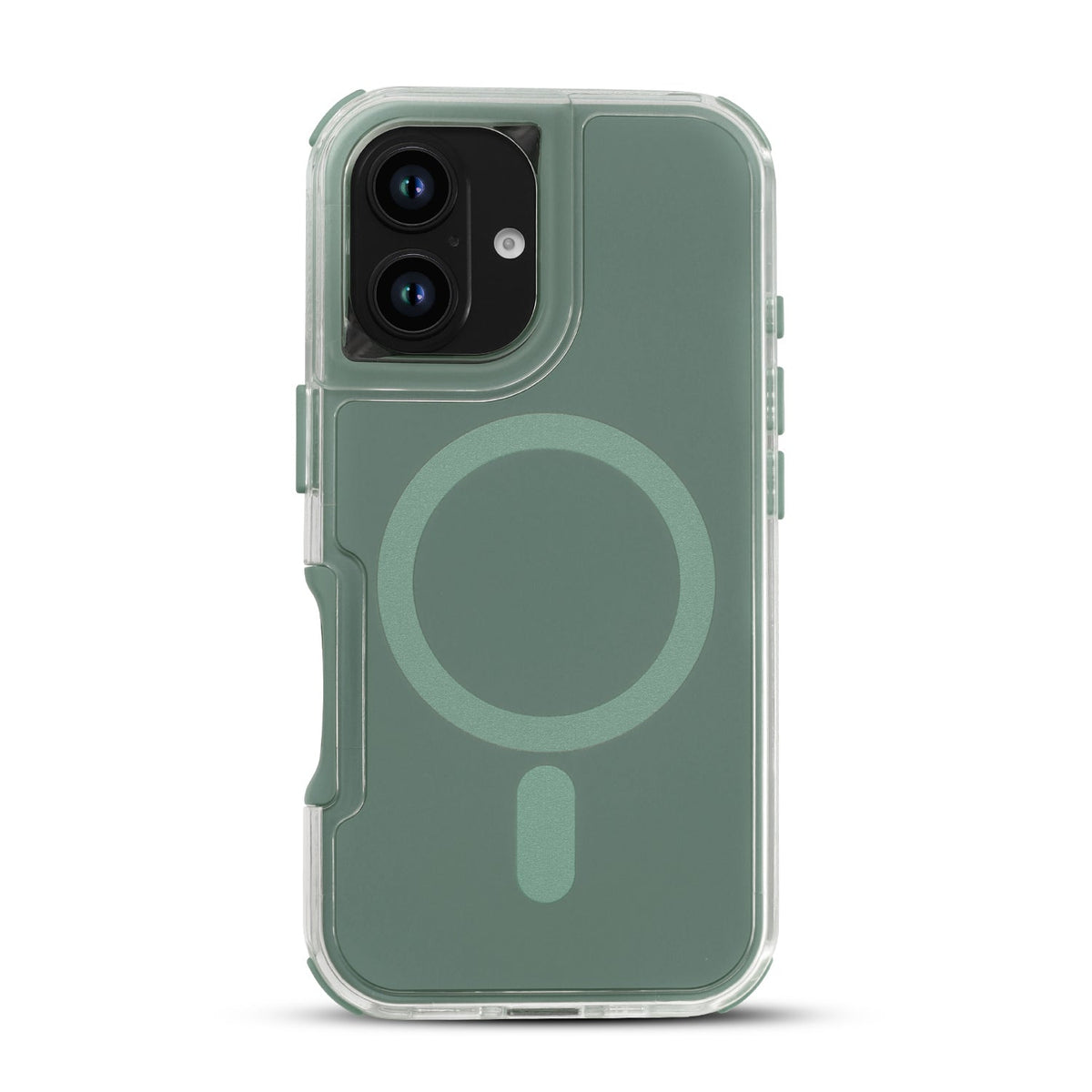 Apple iPhone 16 Plus Hoesje - Groen - Liquid Armor MagSafe Back Cover