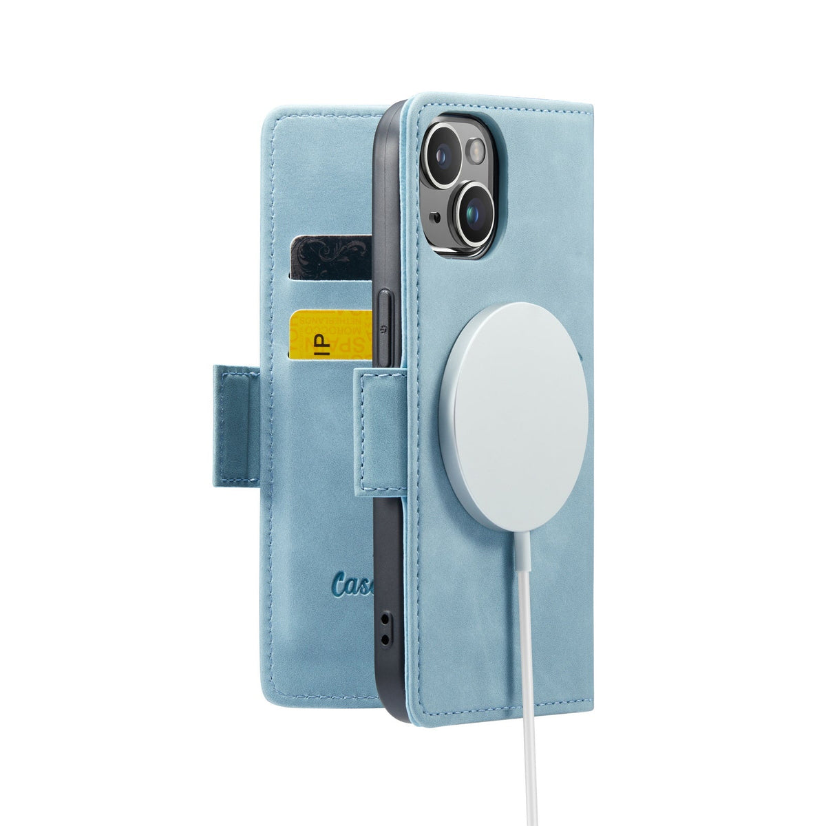 iPhone 15 Aqua Blue Hoesje - Slim - Geschikt voor MagSafe Back Cover
