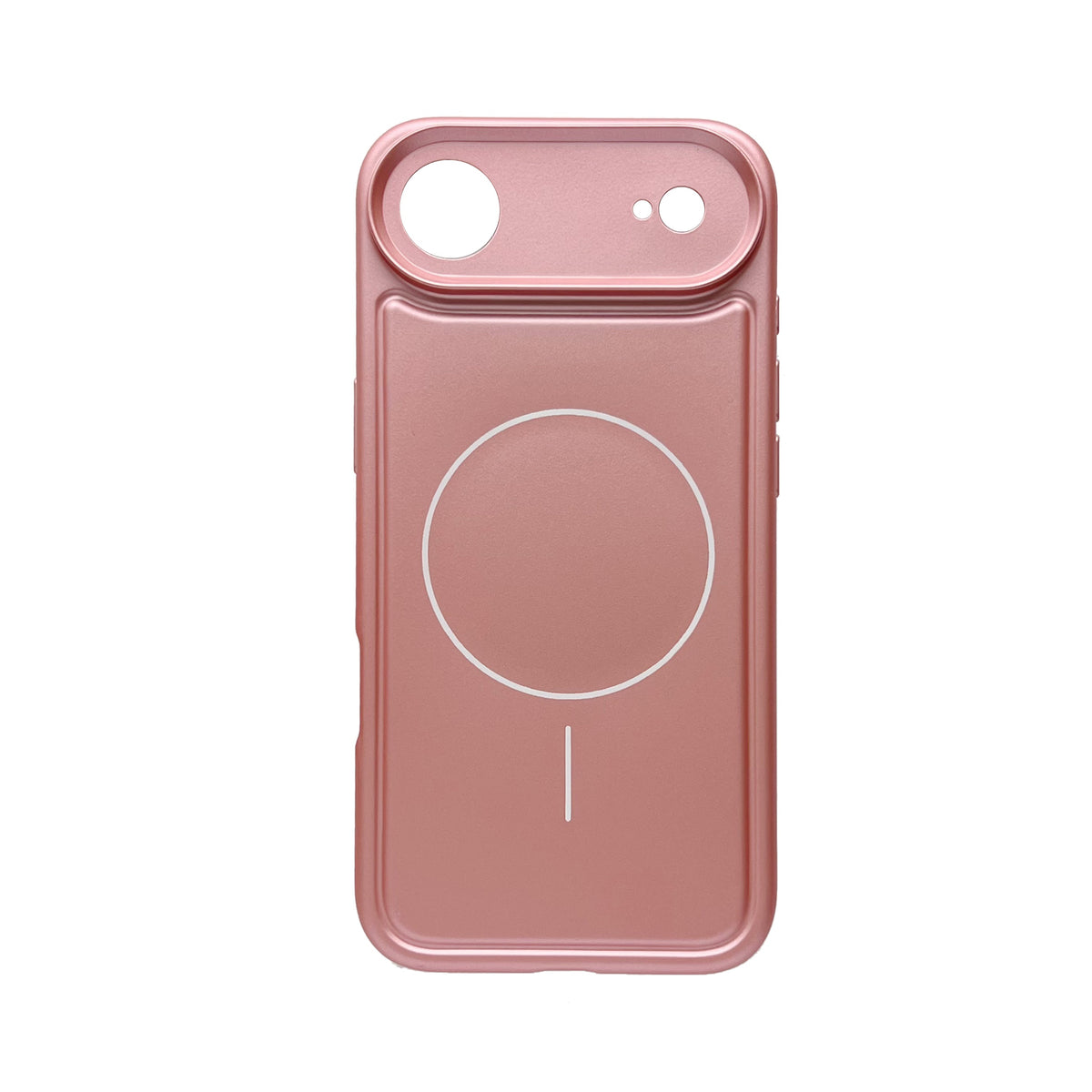 Apple iPhone Air Hülle - Metallic Pink - Matte Silikon MagSafe Backcover