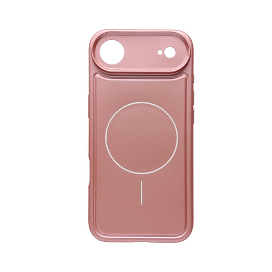 Apple iPhone Air Hülle - Metallic Rosa - Mattes Silikon-MagSafe-Backcover