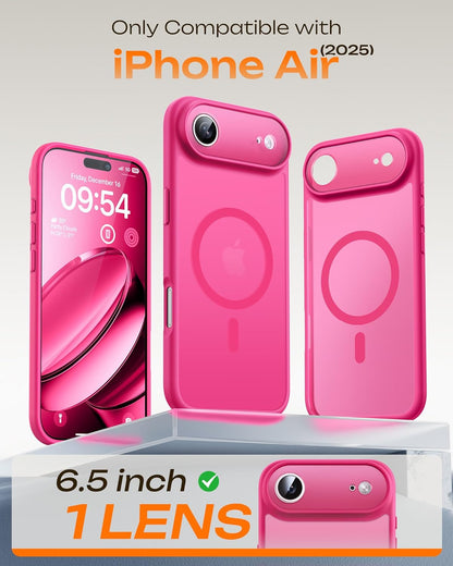 iPhone Air Hoesje - Roze - Matte Armor MagSafe Back Cover