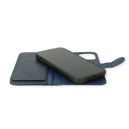 Apple iPhone 13 Pro Max Hoesje - Blauw - 2 in 1 Bookcase met 10 Kaart Vakken