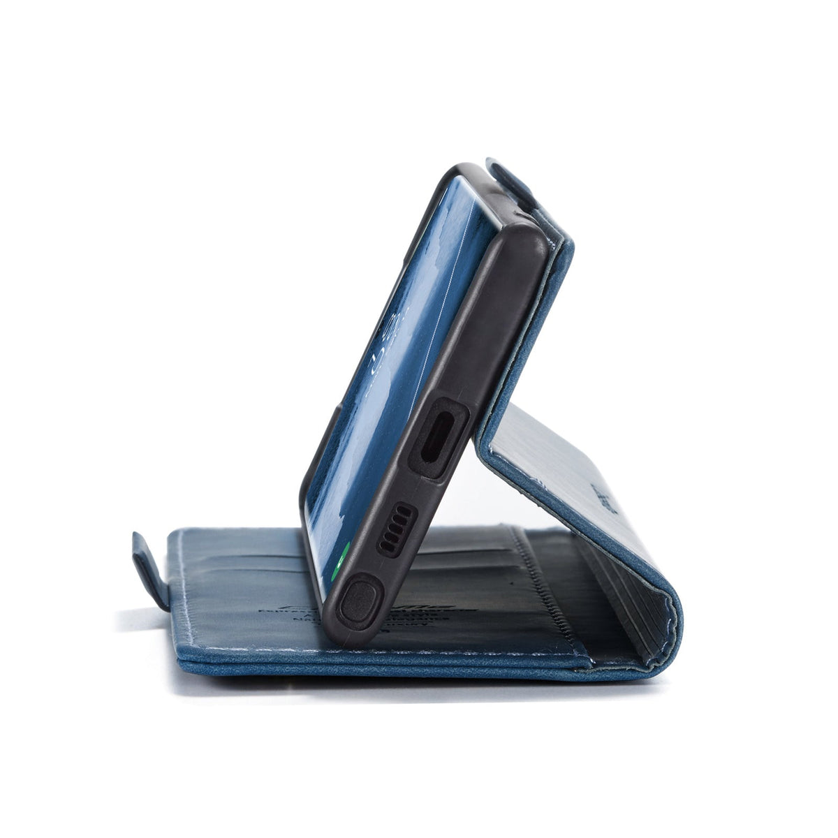 Samsung Galaxy S24 Ultra Hoesje - Navy Blue - Dunne Bookcase