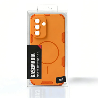 Samsung Galaxy A37 Hoesje - Matte Oranje - Frosted Matte Hardcase MagSafe Back Cover