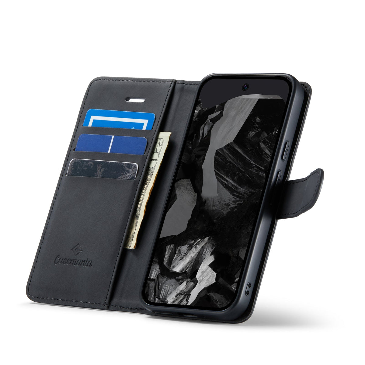 Google Pixel 9 Case - Charcoal Gray - 2-in-1 Wallet Case