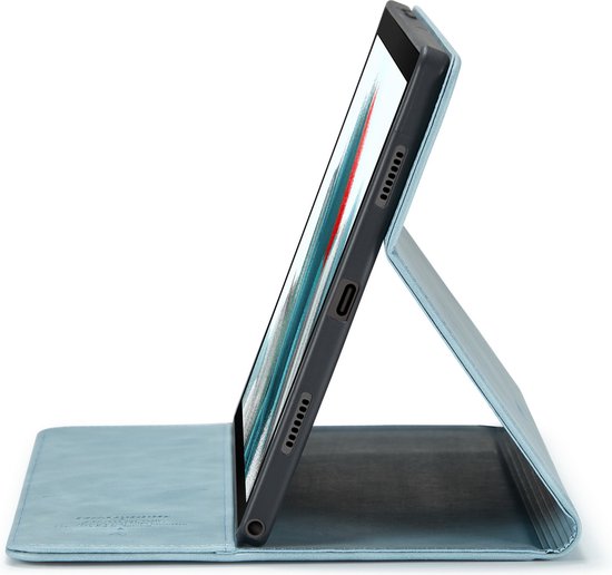 Samsung Galaxy Tab S10 FE Tablethoes - Aqua Blue - Luxe Bookcase