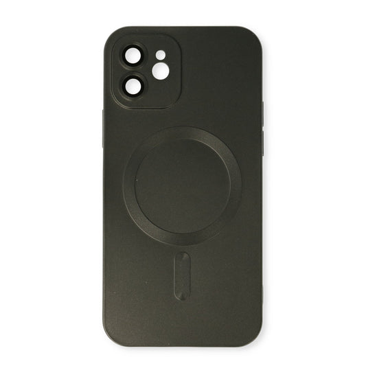 Apple iPhone 11 Hoesje - Zwart - Matte Siliconen MagSafe Back Cover