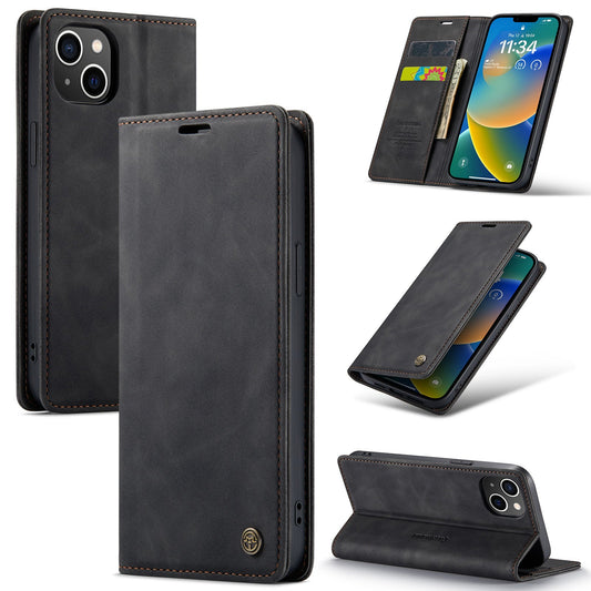 iPhone 15 Hoesje - Charcoal Gray - Dunne Bookcase