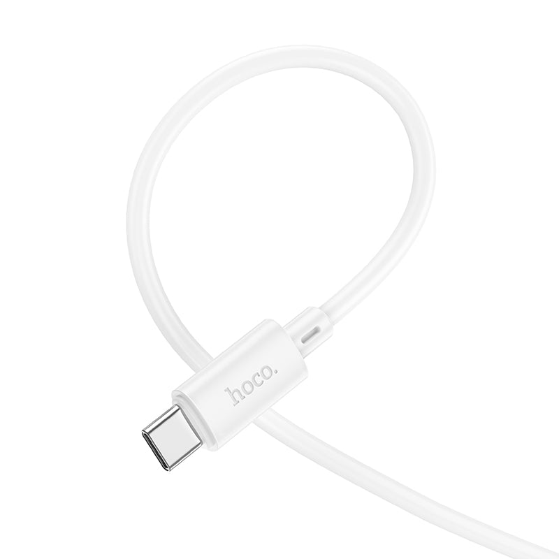 Hoco 20W USB-C Schnellladegerät mit USB-C-Kabel 1m - Weiß