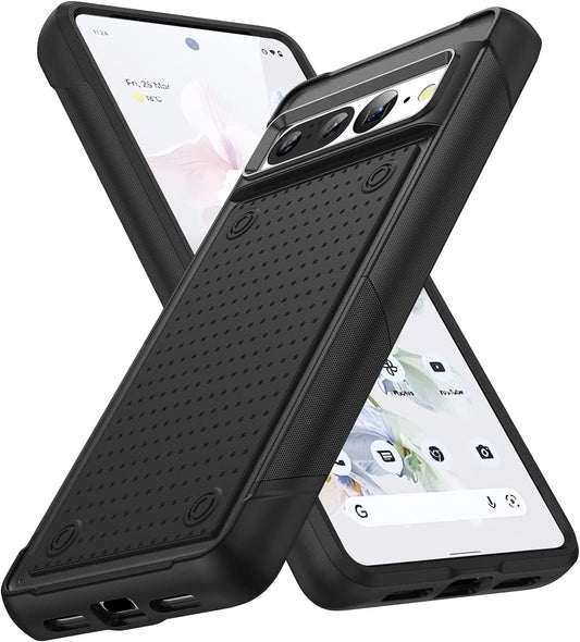Google Pixel 8 Hoesje - Zwart - Anti Slip Back Cover