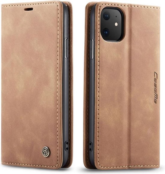 iPhone 11 Hoesje - Sienna Brown - Dunne Bookcase