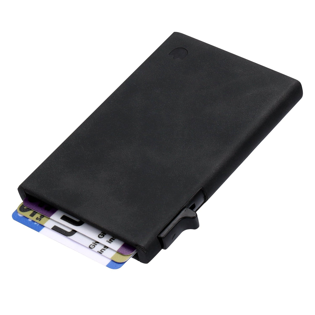 Apple iPhone 18 Pro Hoesje - Charcoal Gray - Kunstleren MagSafe Back Cover met Uitschuifbare Pasjeshouder