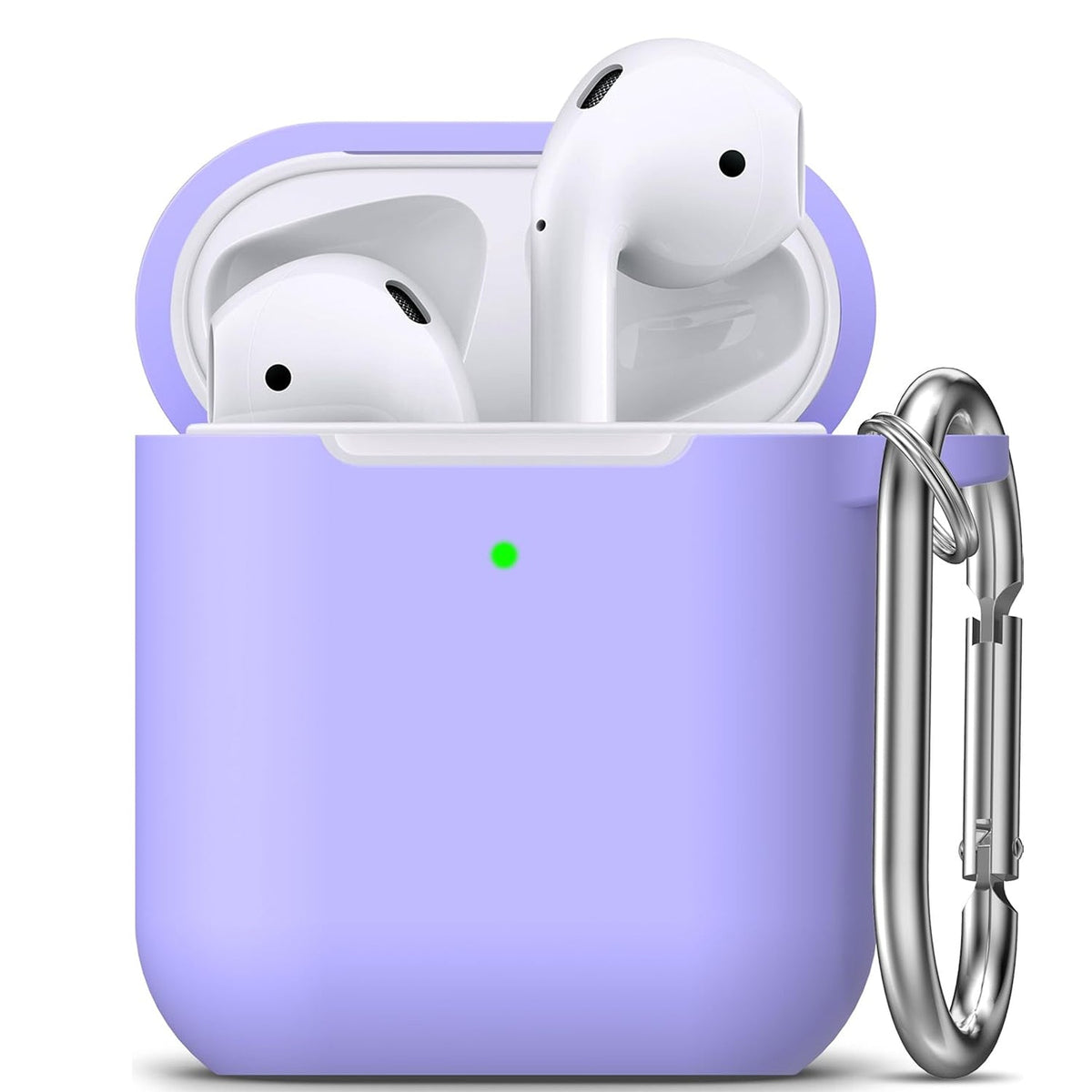 Apple AirPods 2 / 1 Hülle - Liquid Silikon - Lila