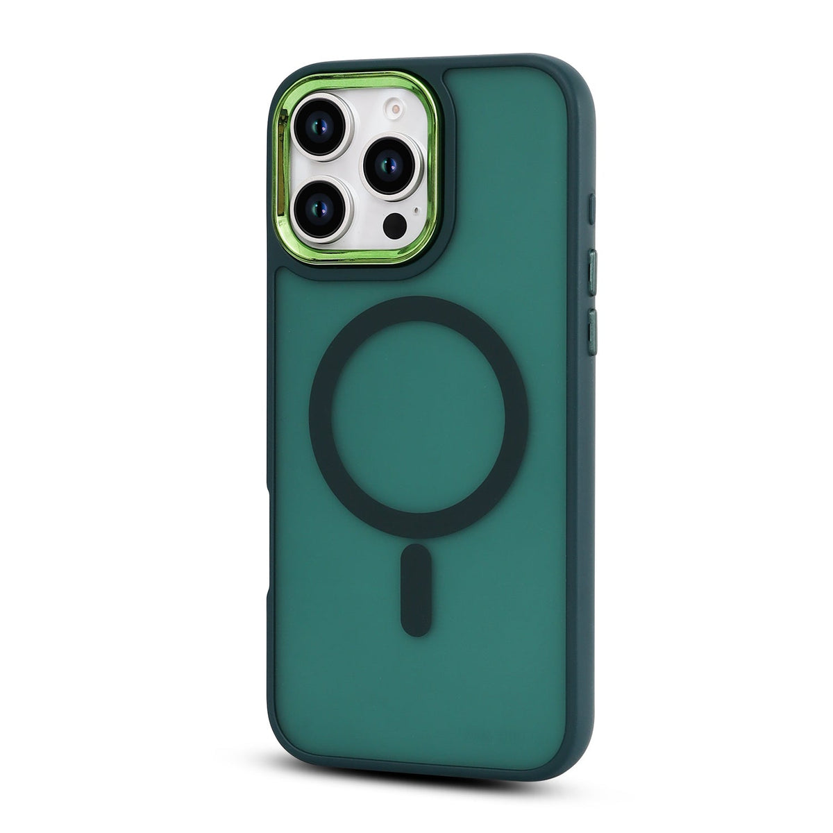 Apple iPhone 16 Pro Max Hoesje - Groen - Matte Armor MagSafe Back Cover