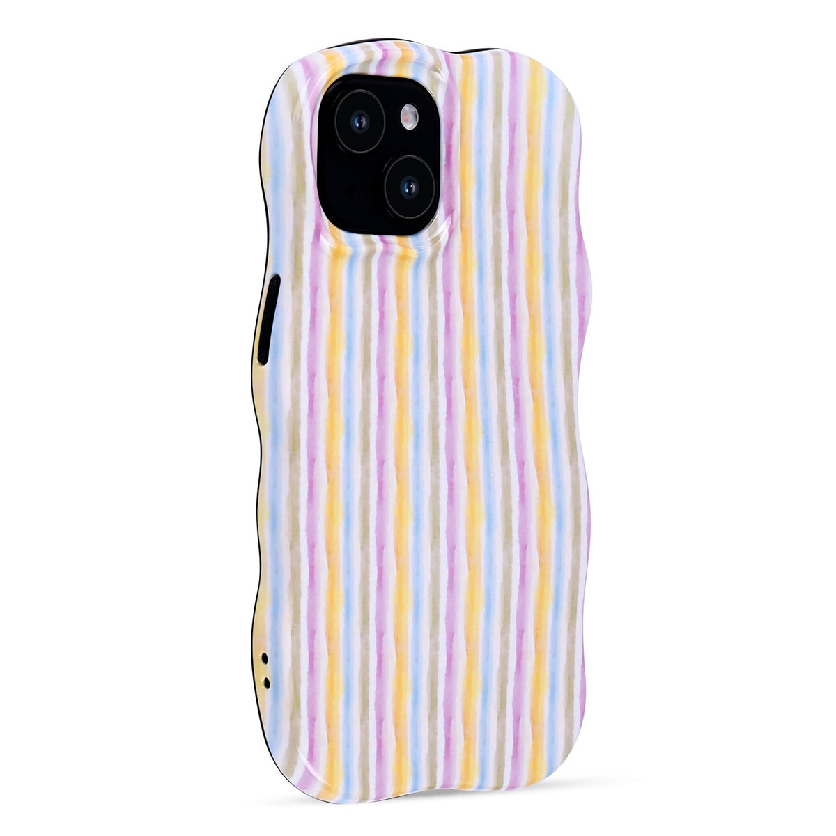 iPhone 15 Hoesje - Regenboog - Wave Case Back Cover