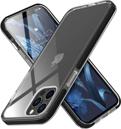 Apple iPhone 12 Pro Max Hoesje - Zwart - Anti-Shock Back Cover