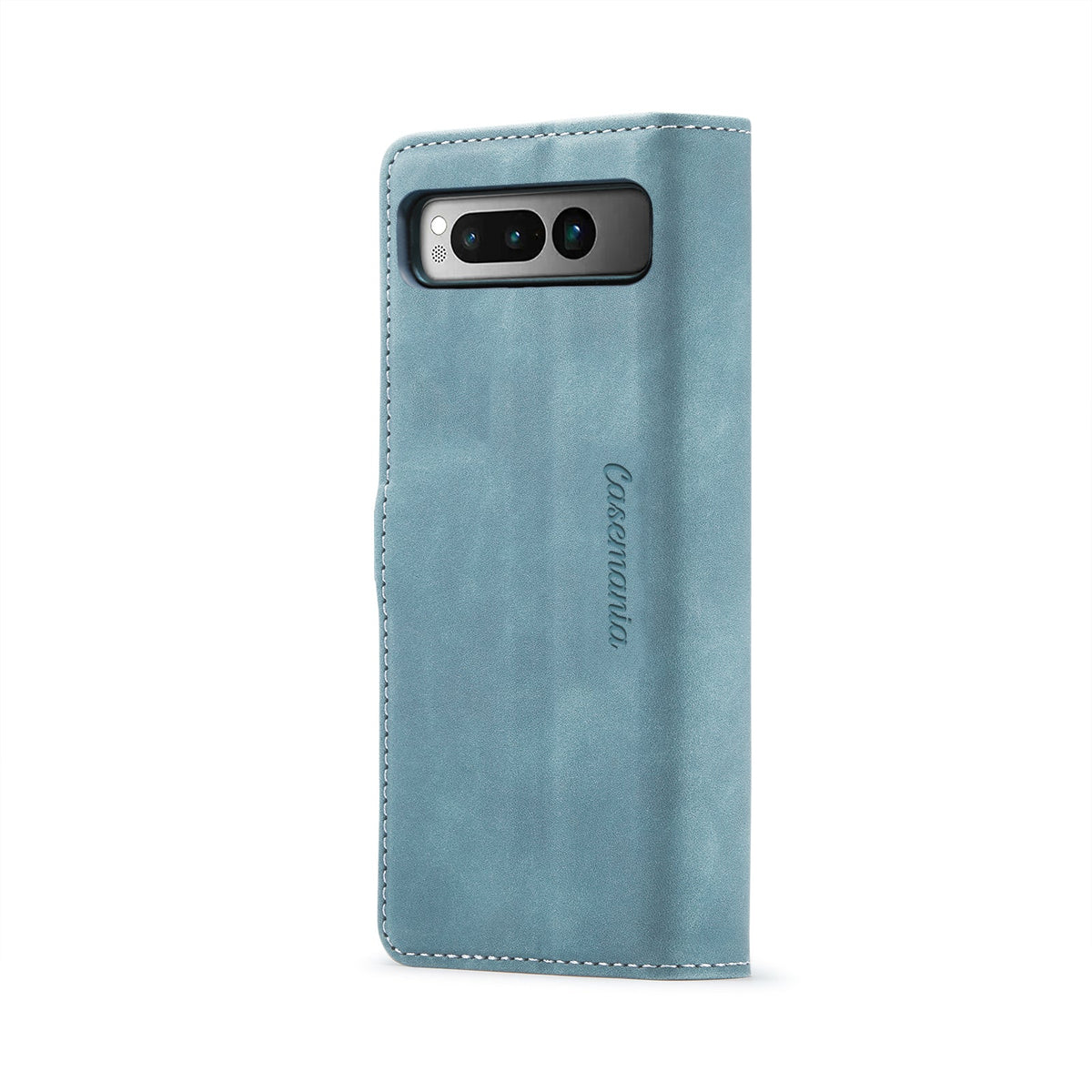 Google Pixel Fold Hülle - Aqua Blue - Klapphülle mit Kartenfach