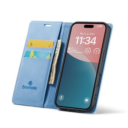 Apple iPhone 16 Plus Hoesje - Sky Blue - Dunne Bookcase