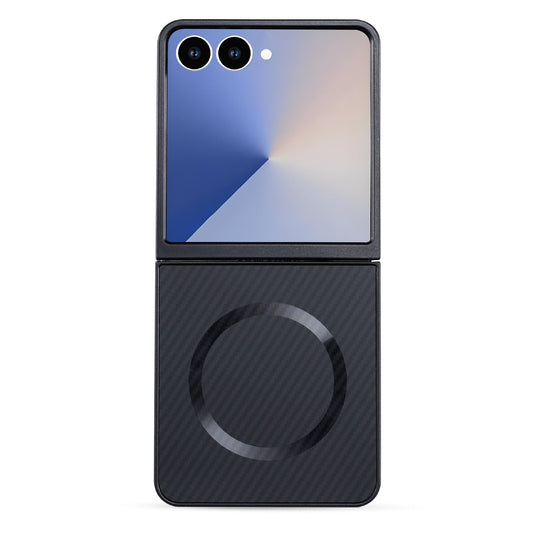 Samsung Galaxy Z Flip 7 Case - Black - Carbon MagSafe Back Cover