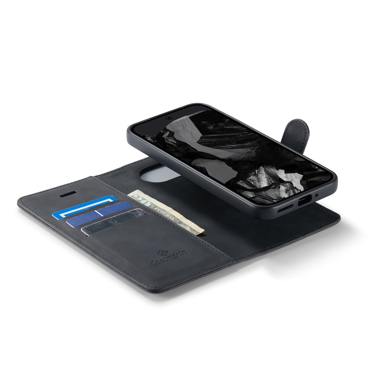 Google Pixel 9 Pro Case - Charcoal Gray - 2-in-1 Wallet Case