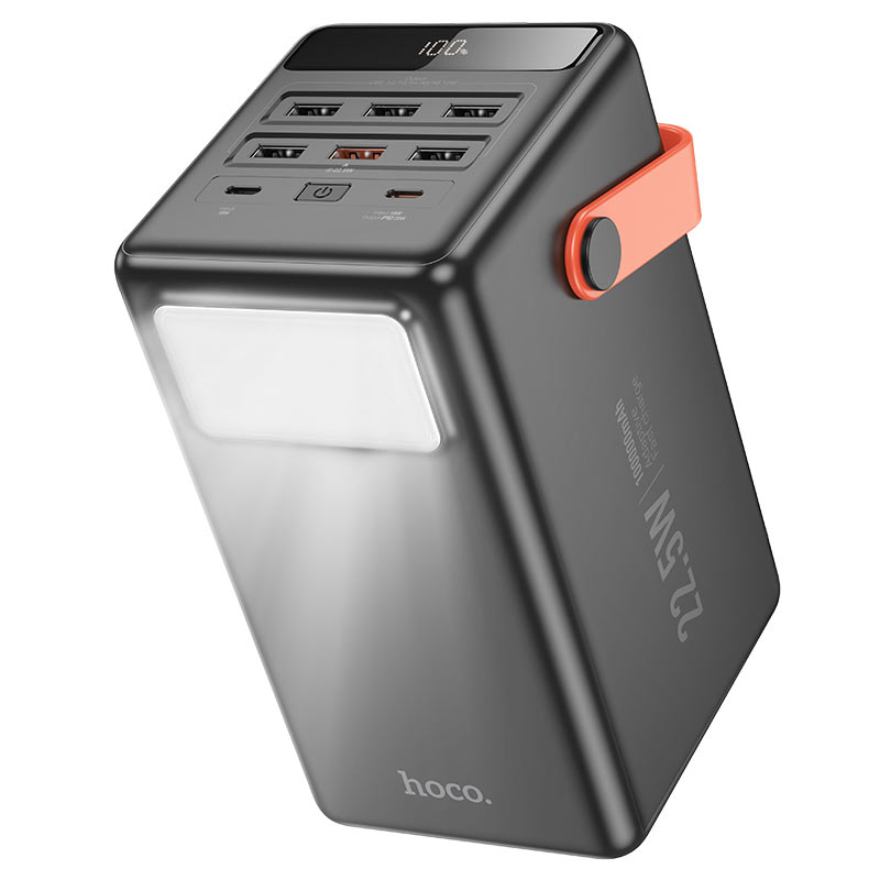 Hoco Powerbank 100.000mAh met Handvat - Zwart