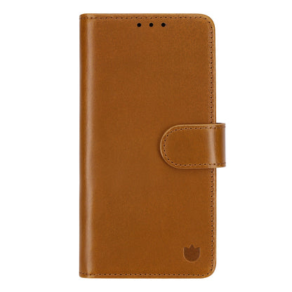 Samsung Galaxy S26 Hoesje - Sienna Brown - Echt Leren 2 in 1 MagSafe Bookcase