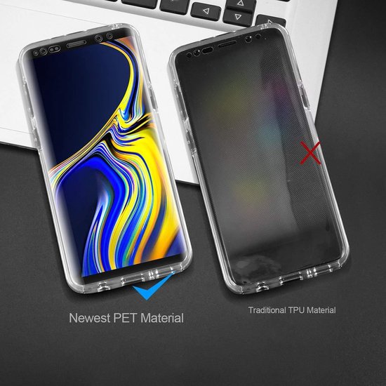 Samsung Galaxy J4 Plus Hoesje - Dubbelzijdig 360° Case - Transparant Back Cover