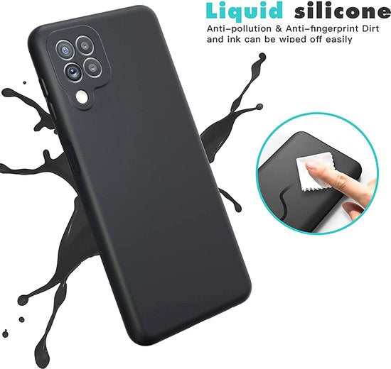 Samsung Galaxy A22 4G Hoesje - Zwart - Siliconen Back Cover