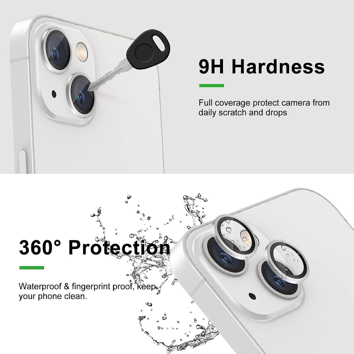 Apple iPhone 14 Plus Lens Protector - Zilver - 1 Stuk