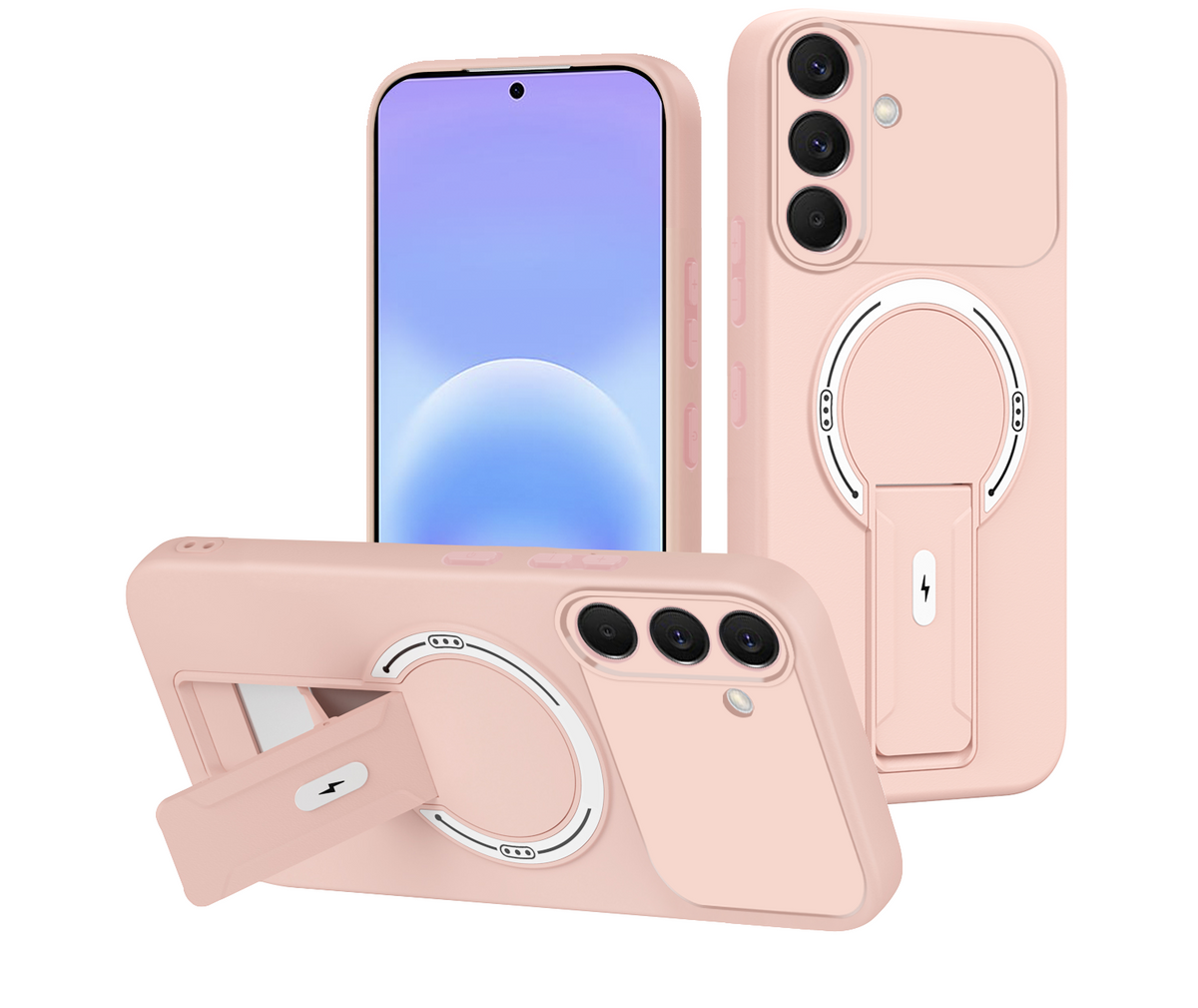Samsung Galaxy A56 Hoesje - Roze - Siliconen MagSafe Back Cover