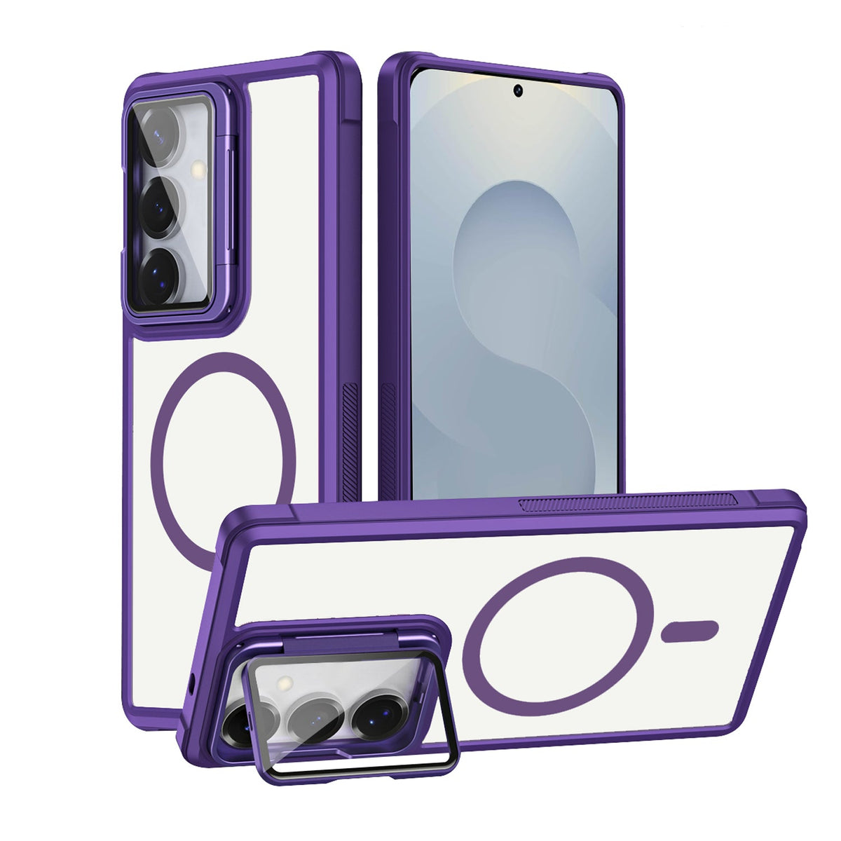 Samsung Galaxy S26 Hoesje - Paars - Bumper MagSafe Back Cover