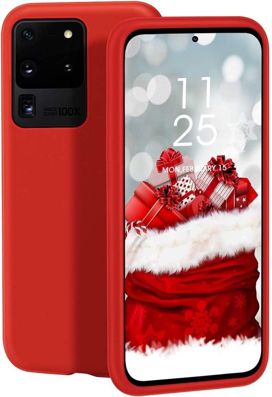 Samsung Galaxy S20 Ultra Hoesje - Rood - Siliconen Back Cover