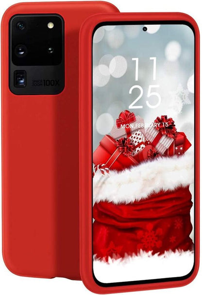 Samsung Galaxy S20 Ultra Hoesje - Rood - Siliconen Back Cover