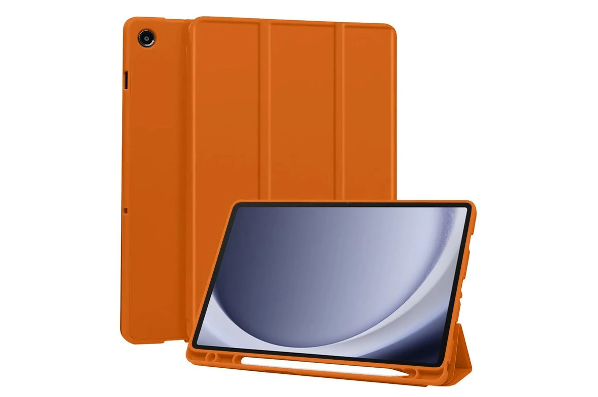Samsung Galaxy Tab A11 Plus Tablethoes - Oranje - Smart Cover