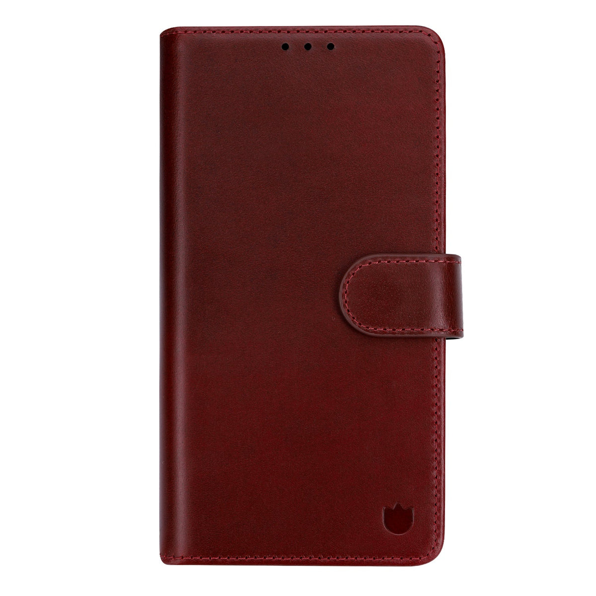 Samsung Galaxy A57 Hoesje - Burgundy Red - Echt Leren Bookcase