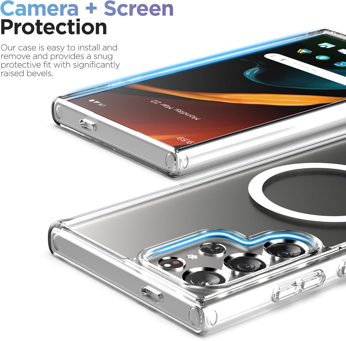 Samsung Galaxy S25 Ultra Hoesje - Transparant - Anti-Shock MagSafe Back Cover