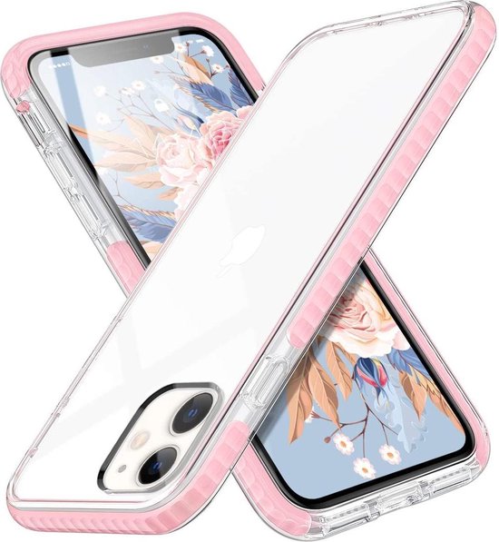 Apple iPhone 12 Mini Hoesje - Roze - Anti-Shock Back Cover