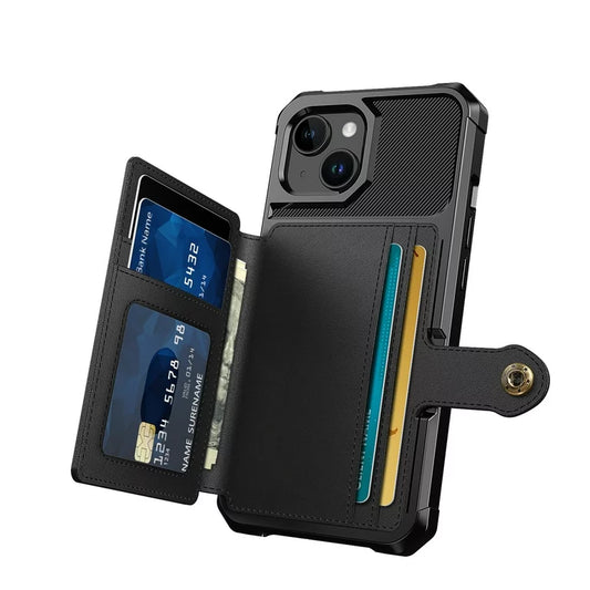 Apple iPhone 15 Plus Hülle - Schwarz - RFID Backcover