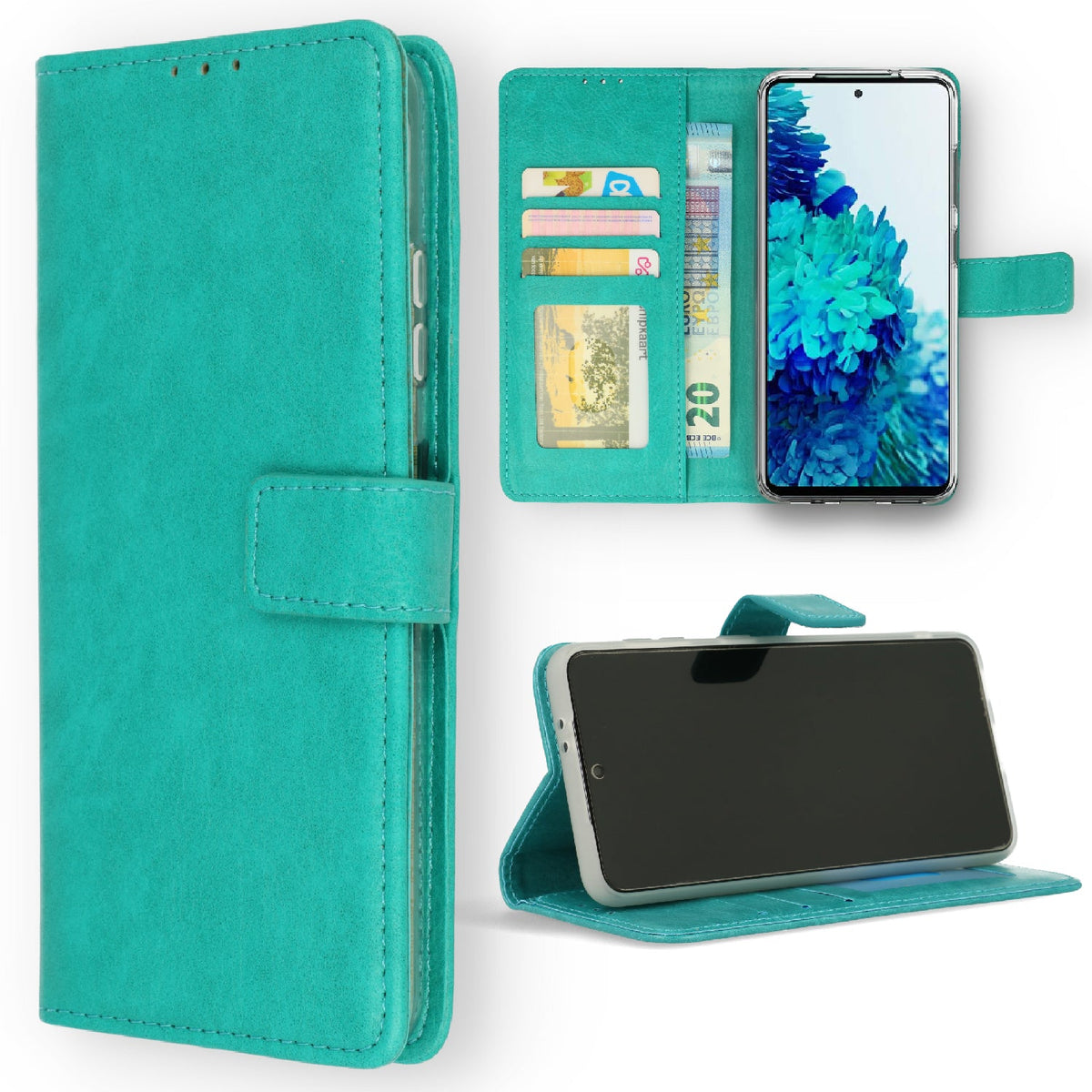 Nokia G22 Hoesje - Turquoise - Bookcase