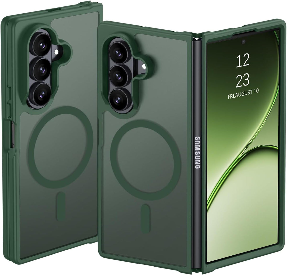 Samsung Galaxy Z Fold8 Ultra Hoesje - Groen - Matte Armor MagSafe Back Cover