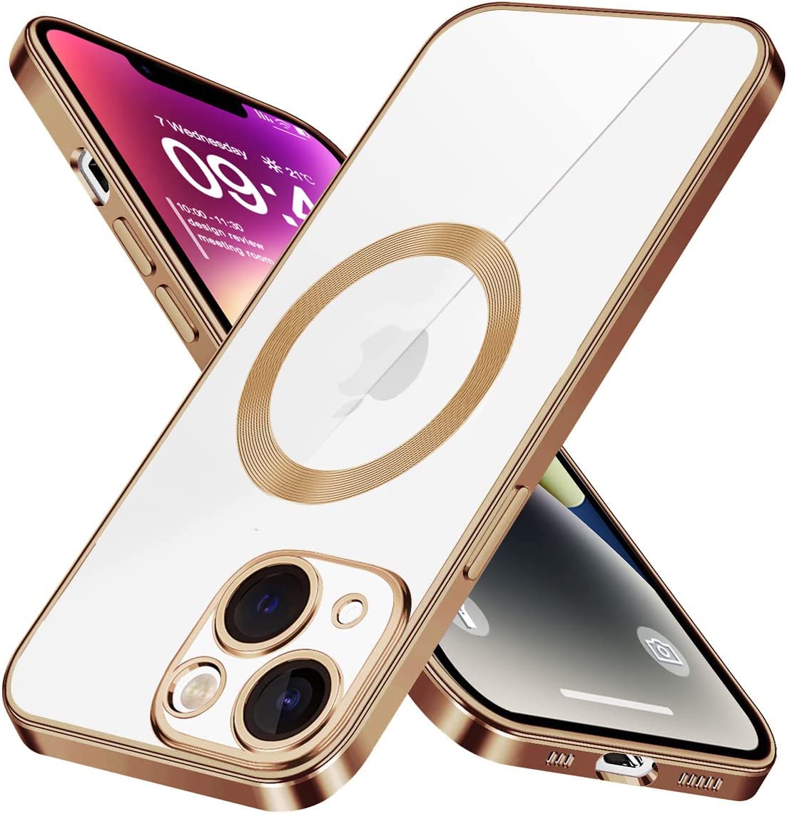 iPhone 15 Hoesje - Goud - Siliconen MagSafe Back Cover