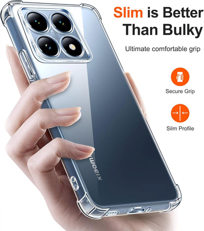 Xiaomi 14T Hoesje - Transparant - Anti-Shock Back Cover