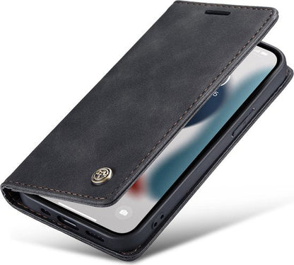 Apple iPhone 12 Pro Max Hoesje - Charcoal Gray - Dunne Bookcase