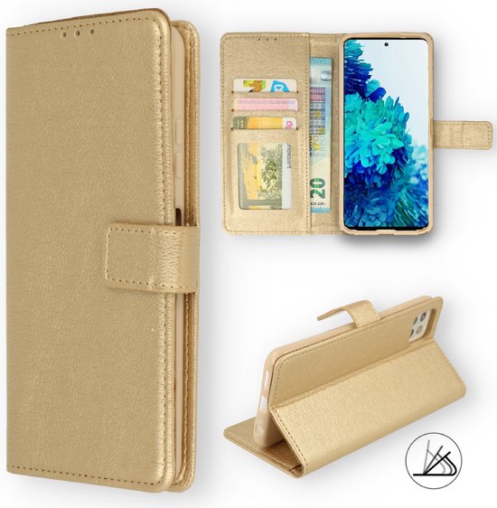 Samsung Galaxy A04s Hülle - Gold - Klapphülle mit Kartenfach